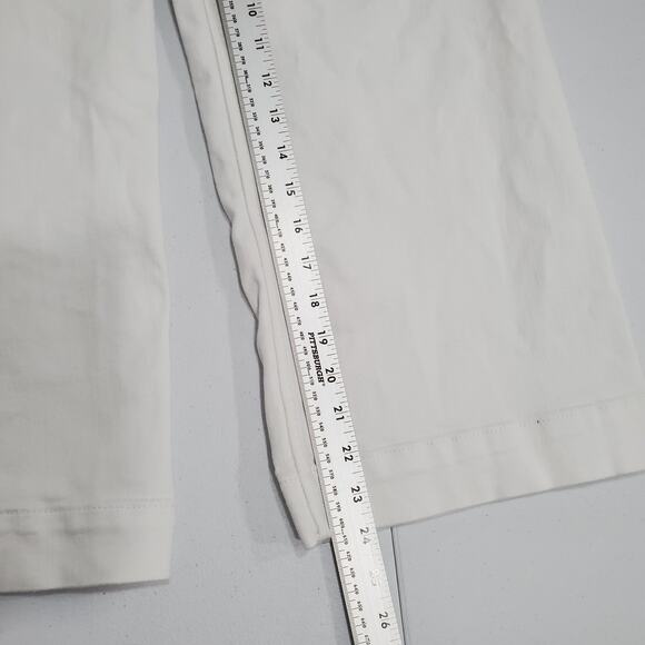 Maeve Anthropologie Pants Womens 29 White Colette Wide Leg Crop Denim - Picture 10 of 14